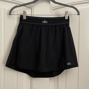 ALO Yoga Match Point Tennis Skirt black size small